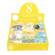 EASTER CARDS,Cute/Juvenile Assortment 8's CDU