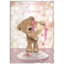 MOTHER'S DAY CARDS,Mummy 6's Teddy & Trophy