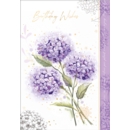 BIRTHDAY CARDS,6's Hydrangea