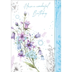 BIRTHDAY CARDS,6's Spreading Bellflower