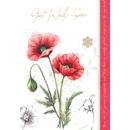 GET WELL CARDS, 6's Oriental Poppy