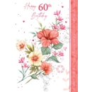 AGE 60 CARDS,Female 6's Chinese Hibiscus