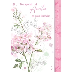 BIRTHDAY CARDS,Auntie 6's Multiflora Rose