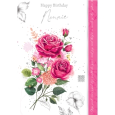 BIRTHDAY CARDS,Nannie 6's Chinese Rose