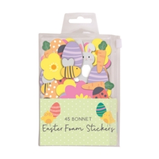 EASTER STICKERS,Foam 45's Bonnet Decorations H/pk