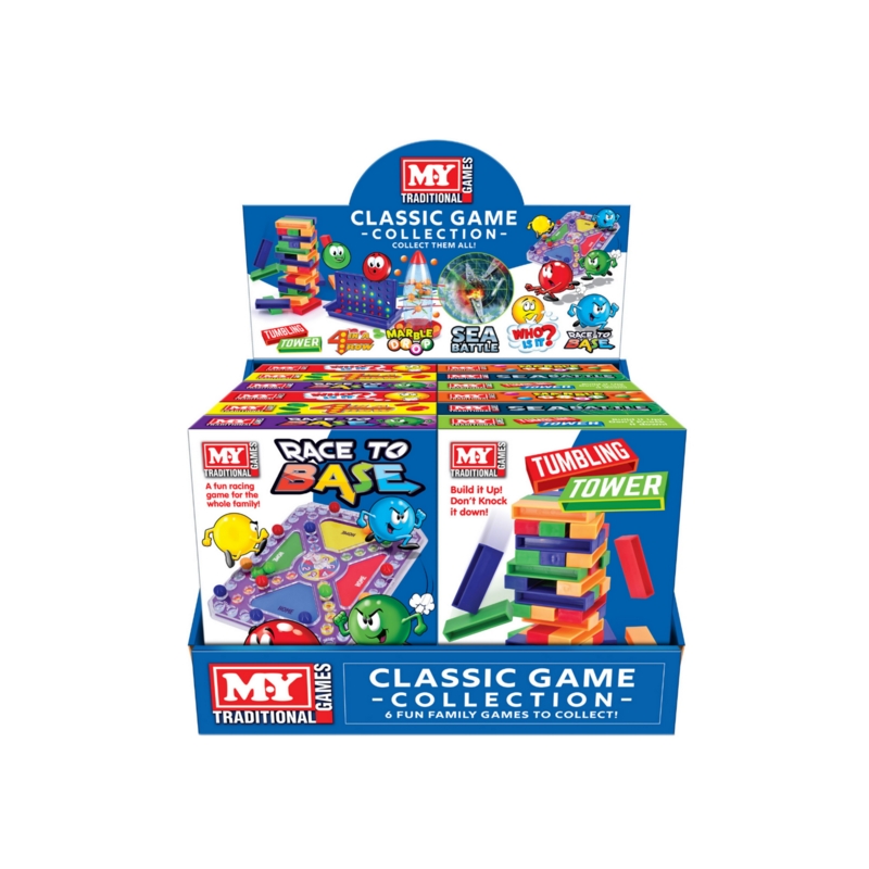 CLASSIC GAME COLLECTION,Travel Size, 6 Assorted Boxed