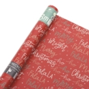XMAS ROLLWRAP,3m Eco Nature Merry & Bright  FDU