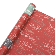 XMAS ROLLWRAP,3m Eco Nature Merry & Bright  FDU