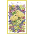 EASTER CARDS,Open 6's Chicks & Flowers