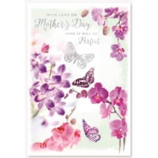 MOTHER'S DAY CARDS,Mother's Day 6's Floral Butterflies