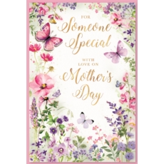 MOTHER'S DAY CARDS,Someone Special 6's Floral Butterflies