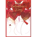 VALENTINE'S CARDS,Open 6's Heart Balloons