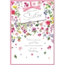 BIRTHDAY CARDS,Sister 6's Floral