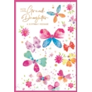 GREETING CARDS,Granddaughter 6's Floral Butterflies