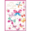 GREETING CARDS,New Job 6's Floral Butterflies