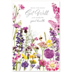 GREETING CARDS,Get Well 6's Wild Flowers