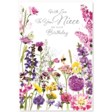 BIRTHDAY CARDS,Niece 6's Wild Flowers