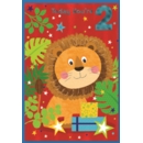 AGE 2 CARDS,Male 6's Lion
