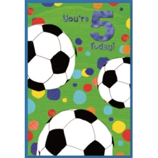 GREETING CARDS,Age 5 Male 6's Football
