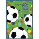 GREETING CARDS,Age 6 Male 6's Football