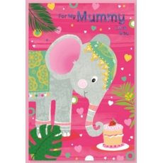 BIRTHDAY CARDS,Mummy 6's Elephant