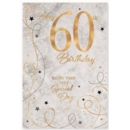 GREETING CARDS,Age 60  6's Streamers & Stars