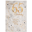 GREETING CARDS,Age 65  6's Streamers & Stars
