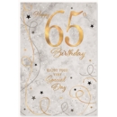 AGE 65 CARDS,Unisex 6's Streamers & Stars