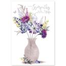SYMPATHY CARDS,Loss of Wife 6's Floral Vase