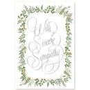 GREETING CARDS,Sympathy 6's Foliage & Text