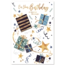 BIRTHDAY CARDS,6's Streamers, Stars & Presents