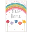 NEW HOME CARDS,6's Flowers & Rainbow