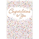 GREETING CARDS,Congrats.6's Confetti & Text