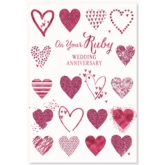 ANNIVERSARY CARDS,Your Ruby 6