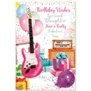 GREETING CARDS,Granddaughter 6's Electric Guitar
