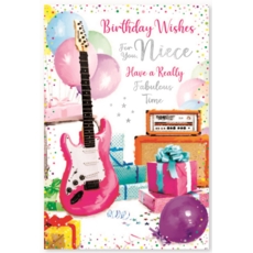 BIRTHDAY CARDS,Niece 6's Electric Guitar