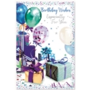 GREETING CARDS,Birthday 6's Assorted Balloons & Presents