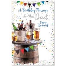 BIRTHDAY CARDS,Dad 6's Beer & Bunting