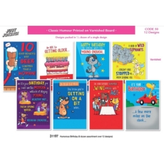 HUMOUR CARDS, 72's Humour Asst. (Just Joking)