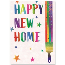 GREETING CARDS,New Home 6's Rainbow Paint