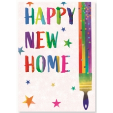 NEW HOME CARDS,6's Rainbow Paint