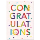 GREETING CARDS,Congrats.6's Triangles & Text
