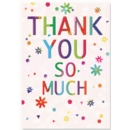 GREETING CARDS,Thank You 6's Flowers & Dots