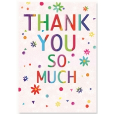 THANK YOU CARDS,6's Flowers & Dots
