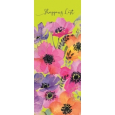 SHOPPING LIST PAD,Anemones (Magnetic)