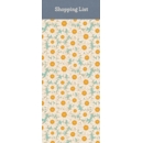 SHOPPING LIST PAD,Hazy Daisies (Magnetic)