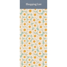 SHOPPING LIST PAD,Hazy Daisies (Magnetic)