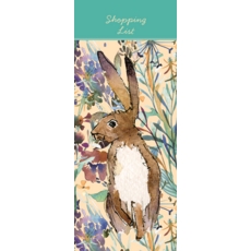 SHOPPING LIST PAD,Kissing Hares (Magnetic)
