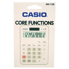 CALCULATOR,Casio Mini Desk Solar MX-12B Boxed H/pk