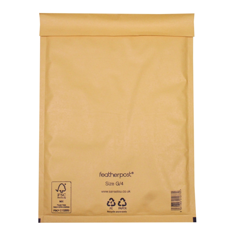 PADDED ENVELOPES,G4 Gold (Featherpost) CG007